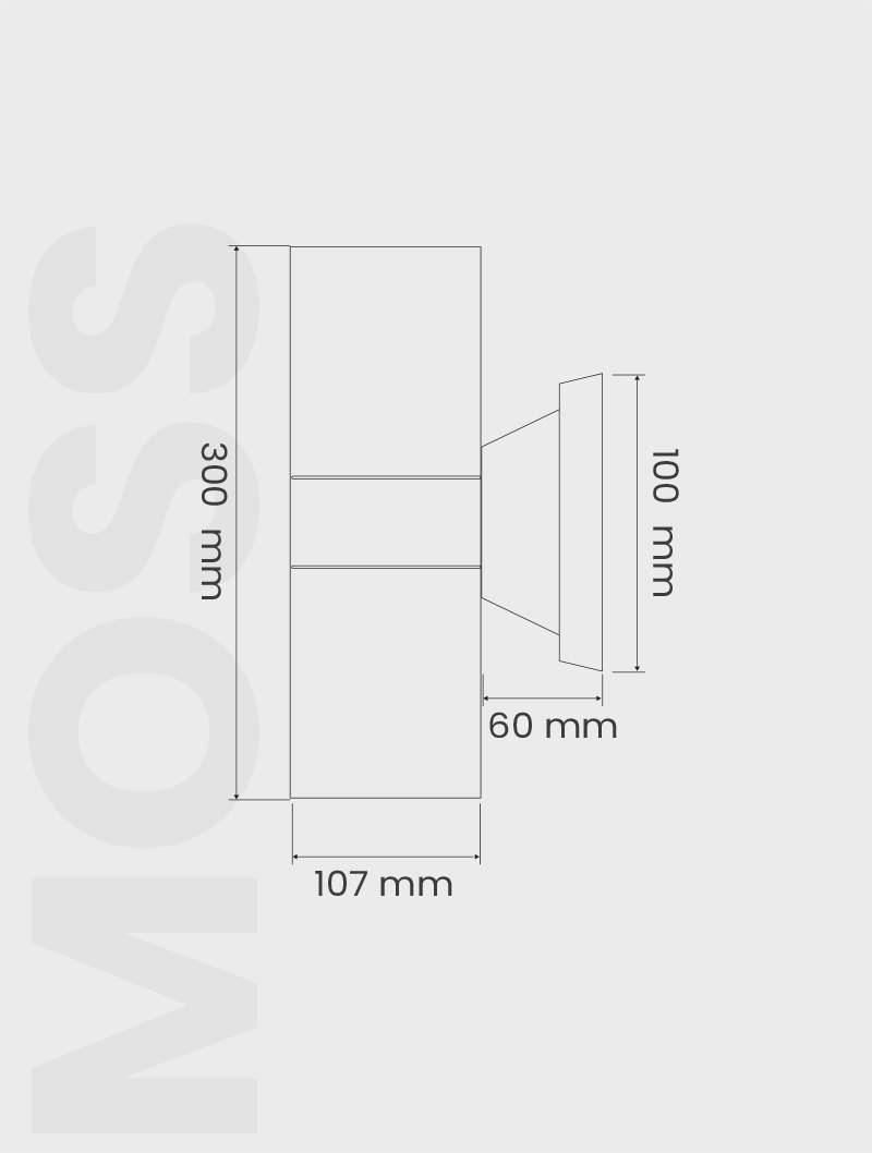 MOSS SERİSİ MO 110 DIŞ MEKAN APLİK