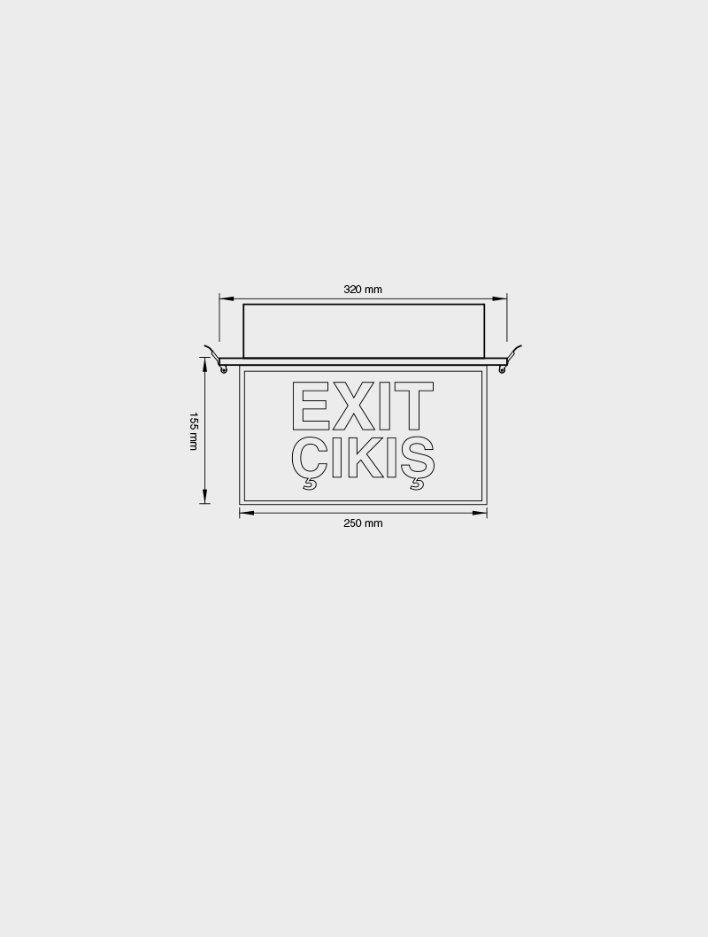 YAMAS SERİSİ | MX 304 SIVA ALTI ACİL AYDINLATMA ve YÖNLENDİRME ARMATÜRÜ