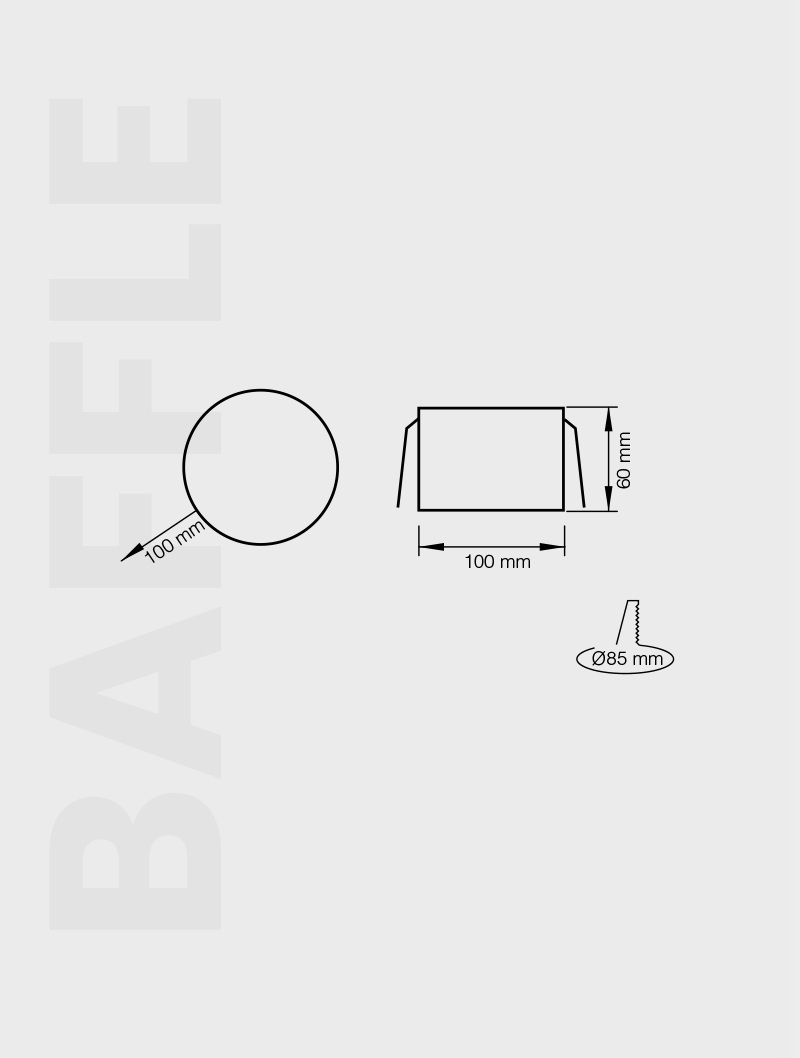 BAFFLE SERİSİ | MBF 102 BAFFLE TAVAN AYDINLATMA - Görsel 2