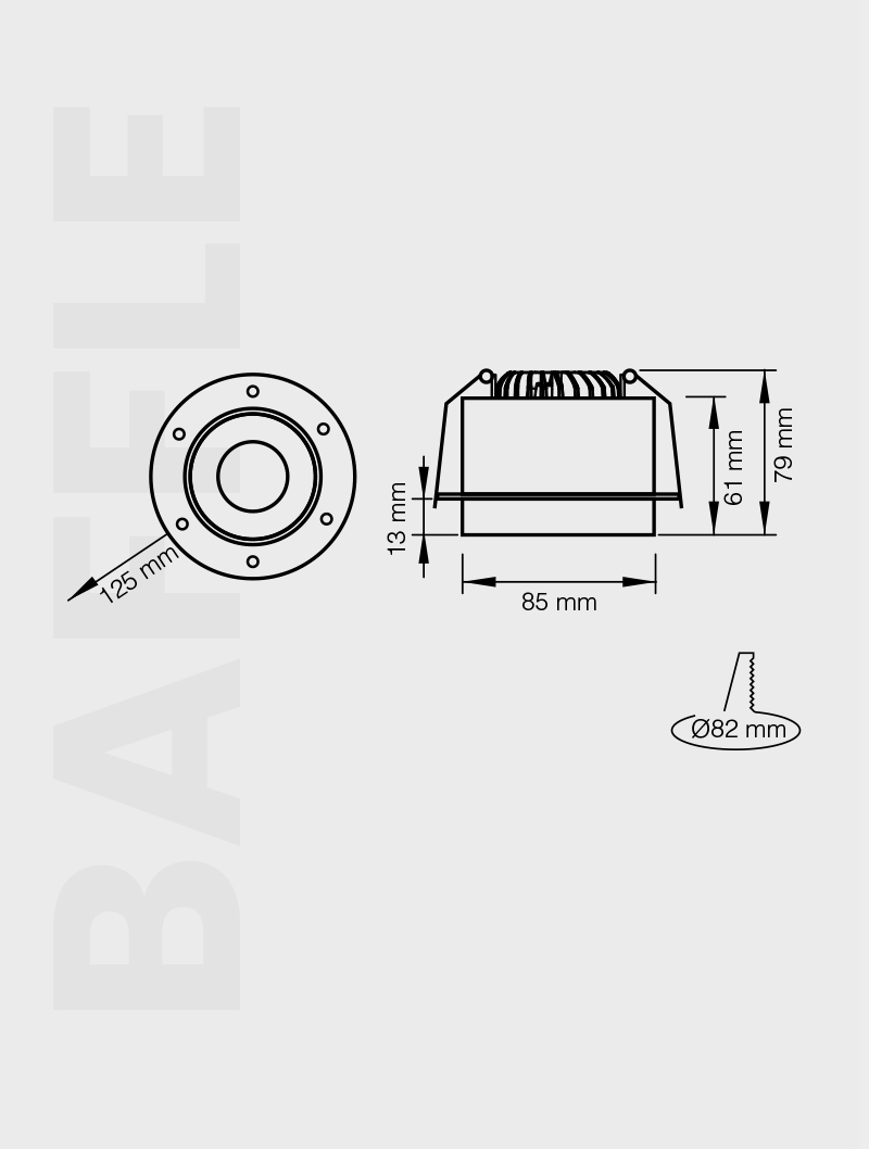 BAFFLE SERİSİ | MBF 100 BAFFLE TAVAN AYDINLATMA - Görsel 3